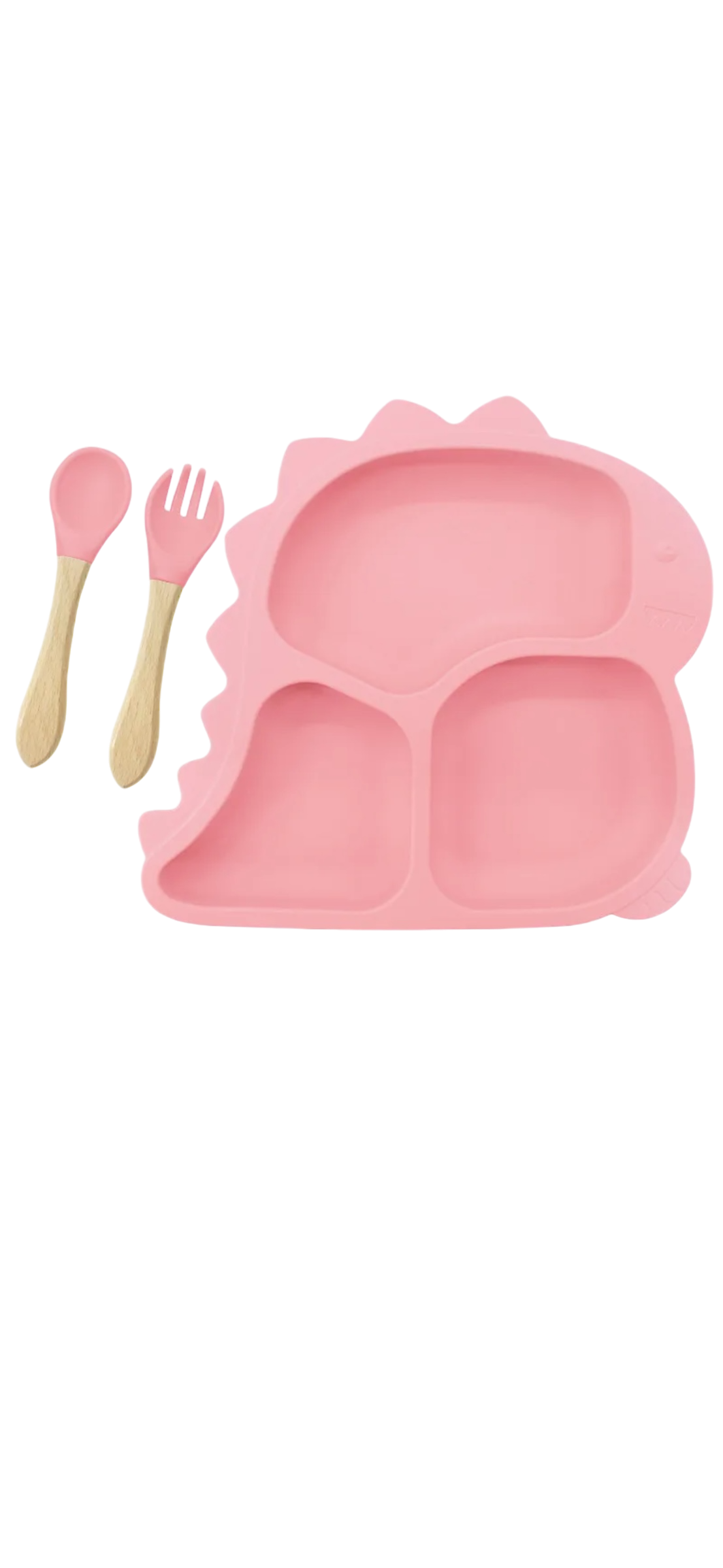 Assiette enfant en silicone personnalisée avec couverts – photo 4