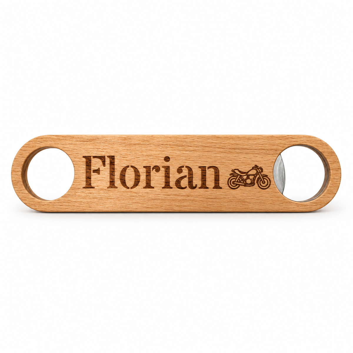 Décapsuleur en bois gravé personnalisé – photo 1