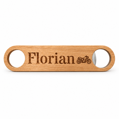 Décapsuleur en bois gravé personnalisé – photo 1