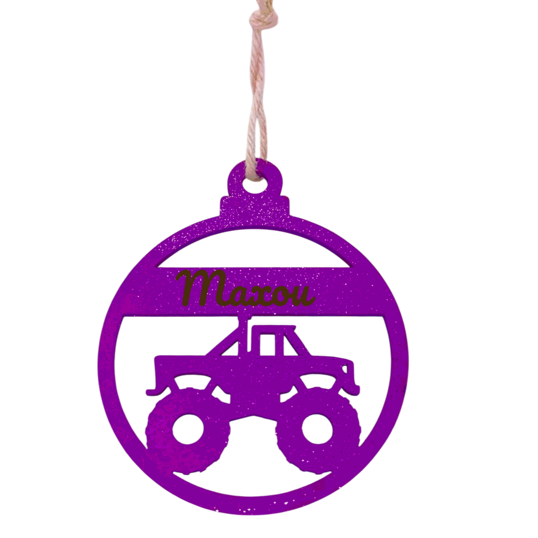 Boule de Noël personnalisée – Monster Truck