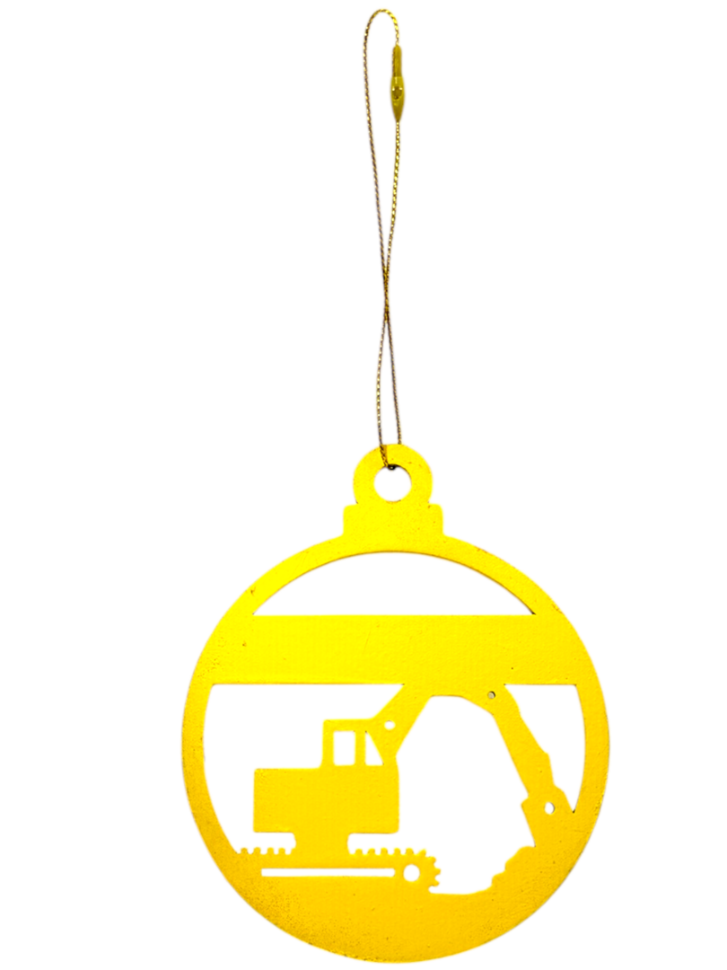 Boule de Noël personnalisée – Pelleteuse