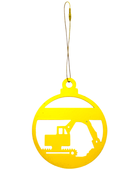 Boule de Noël personnalisée – Pelleteuse