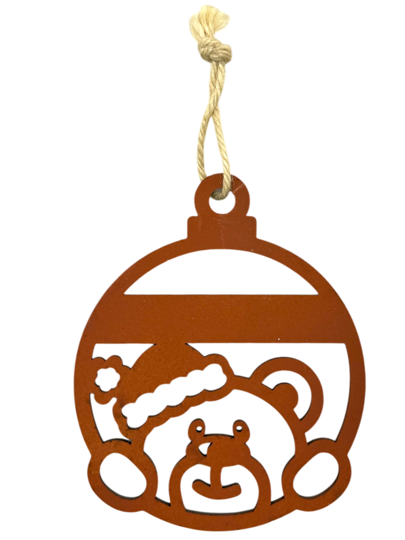 Boule de Noël personnalisée – Ourson