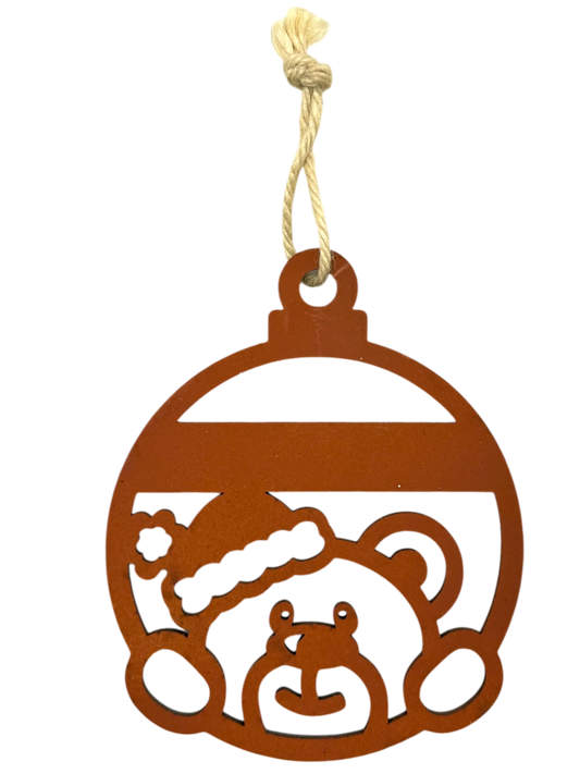 Boule de Noël personnalisée – Ourson