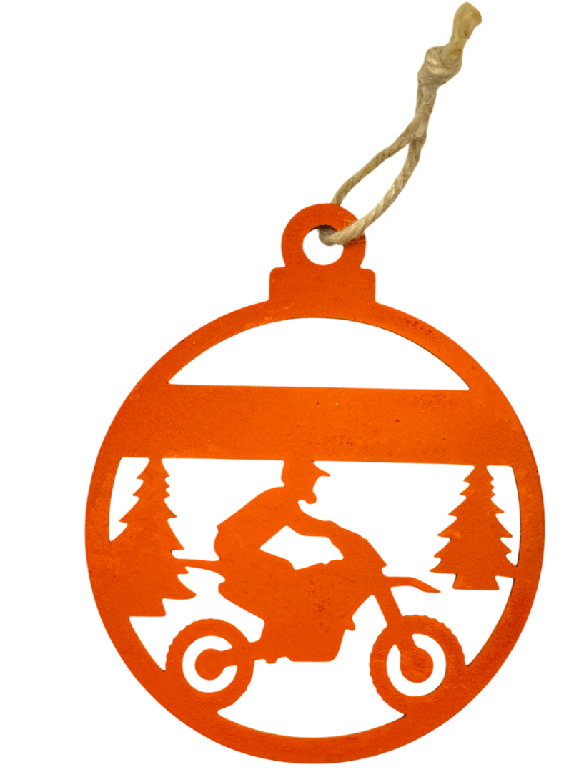 Boule de Noël personnalisée – Motocross