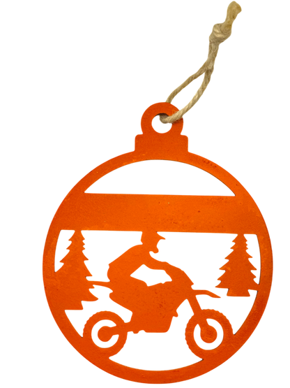 Boule de Noël personnalisée – Motocross