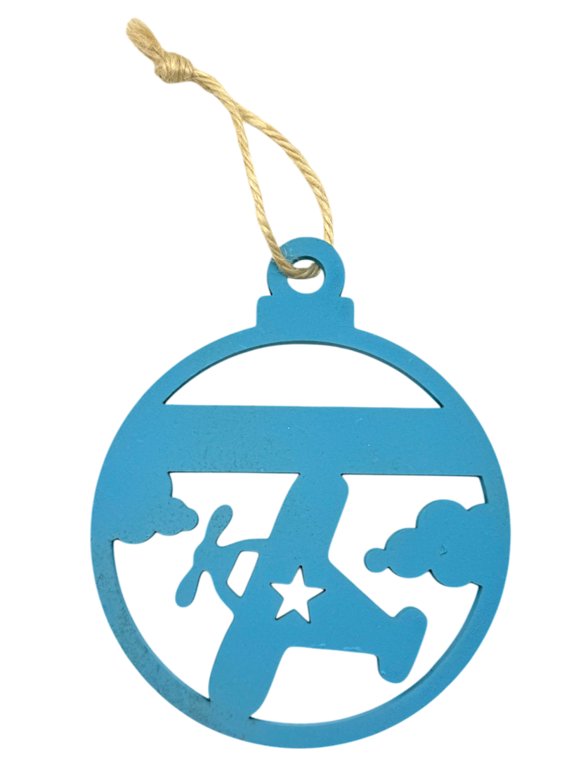 Boule de Noël personnalisée – Avion