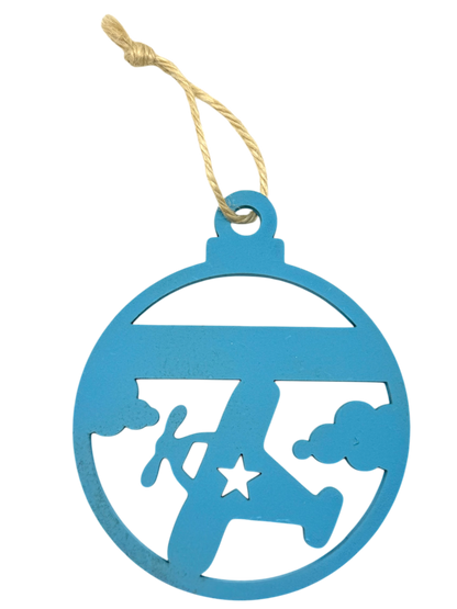 Boule de Noël personnalisée – Avion