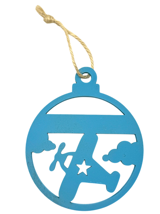 Boule de Noël personnalisée – Avion