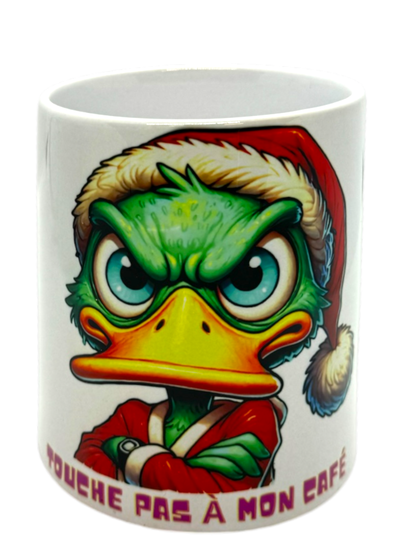 Mug de Noël Canard Grognon