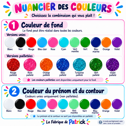 Porte-clés voiture pailleté avec prénom – photo 4